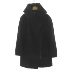 デプレ DES PRES トゥモローランド ジップアップフーデッドウールコート 22-08-34-08703 ダブルジップ 起毛 ブラック 黒 1のサムネイル