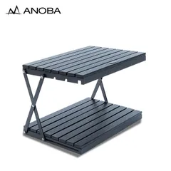 【新品】ANOBA アノバ ブラックエディション ウッドラック 2段