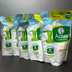 【12/13 再入荷】Acnes アクネス メンソレータム 薬用 ふわふわな泡洗顔　詰め替え　5個セット