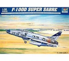 【中古】プラモデル 1/32 アメリカ空軍 F-100D スーパーセイバー [02232]