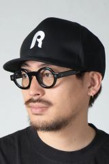 RACAL ラカル RL-25-1381 "R" Round Logo EMB Empire Cap ラウンドロゴ"R"刺繍エンパイアキャップ BLACK 正規通販 メンズ