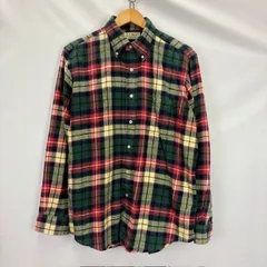80‐90 L.L.Bean チェックボタンダウン ネルシャツ サイズM MADE IN USA 07091109 01