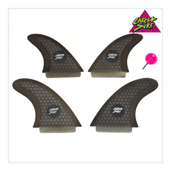 ■CATCH SURF■HONYECOMB HI PERF QUAD FIN BLACK