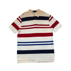 【D50】Polo by Ralph Lauren border Polo shirt / ポロ・ラルフローレン ボーダー ポロシャツ 白×赤×紺