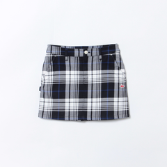 【認定リユース品】先染めチェックスカート