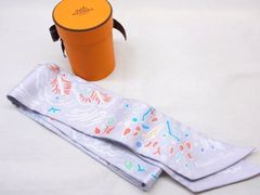 2 新品同様品 エルメス HERMES ■ ツイリー スカーフ ISOLA DI PRIMAVERA 063755S シルク100％ レディース □7G