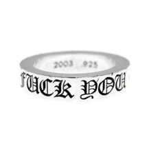 クロムハーツ CHROME HEARTS 【 6mm SPACER FUCK YOU 】 6mm スペーサー ファックユー シルバー リング　40296