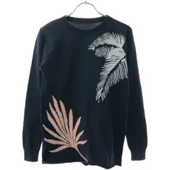 lucien pellat-finet ルシアンペラフィネ ヘンプ カシミヤニットセーター  ネイビー Sのサムネイル