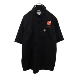 【Carhartt】 企業ロゴ刺<!-利用不可文字-!> ボタンダウン ワークシャツ S-1185