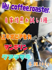 自家焙煎コーヒー豆　お試し飲み比べセット　各種200g 計600g