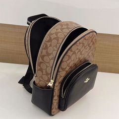 COACH  5671 コーチ バッグ レディース リュック サック シグネチャー バック パック アウトレット 旅行　カーキ×ブラック