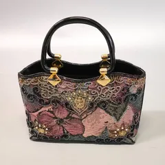 M813★美品★◆ビーズハンドバッグ◆