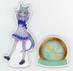 【中古】アクリルスタンド・アクリルパネル セイウンスカイ 公式アクリルスタンド(制服Ver.) 「ウマ娘 プリティーダービー 4th EVENT SPECIAL DREAMERS!!」