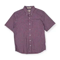 L.L.Bean エルエルビーン チェック柄 ボタンダウン BD 半袖 シャツ L-REG /メンズ