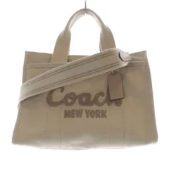 コーチ COACH カーゴ トート 26 ハンドバッグ ショルダーバッグ 2way ロゴ ベージュ CP164