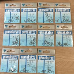 gamakatsu 　がまかつ　渓流　7号　17本入×11袋セット　釣具　釣り糸　釣り針　まとめ売り　釣り引退セット　※1172