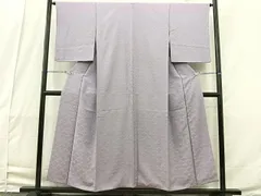 平和屋着物■付下げ　色無地　青海波地紋　半色　正絹　逸品　BAAQ8376bs