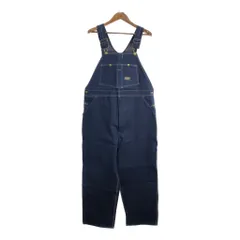 デッドストック 90年代 USA製 OSHKOSH オシュコシュ デニムオーバーオール 大きいサイズ ブルー(メンズ W42 L31)中古 古着 U2749
