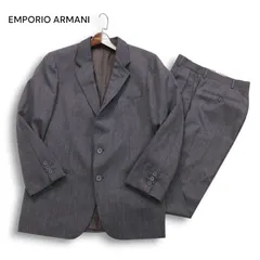 イタリア製★ EMPORIO ARMANI エンポリオ アルマーニ 通年 総裏★ セットアップ スーツ Sz.44　メンズ グレー ビジネス