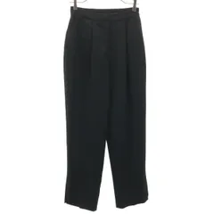 Mila Owen ミラオーウェン タック パンツ 1 黒 レディース 古着