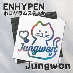 ホログラムステッカー／ENHYPEN ジョンウォン04（猫）送料無料