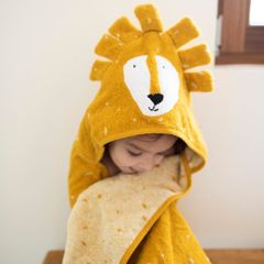 らいおん フード付きタオル アニマル trixie baby トリクシーベビー イエロー お風呂上がり プール