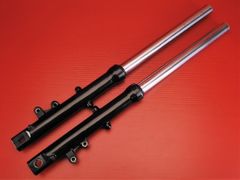 140【評価B】 ゼファー400 ZEPHYR400 ZR400C 当時物 純正 フロントフォーク 左右 セット Φ39 アウター 黒塗装 @f9819RA1