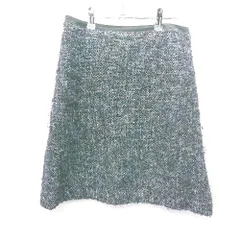 ◇ MACKINTOSH PHILOSOPHY 膝丈 台形 スカート サイズ38 ネイビー系 レディース E  【1407180036765】