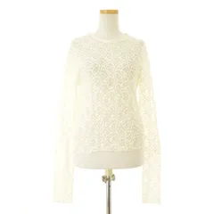 【IENA】24AW 24070900200430 ペイズリーストレッチレースプルオーバー長袖カットソー