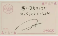 【中古】キャラカード ウジ メッセージカード 「SEVENTEEN CAFE 2022 ～WINTER CAMPING～」 セレクトスープセット注文特典