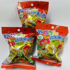 ★3個セット★やおきん　バスボール（せっけんの香り）　浴用化粧料　入浴剤　バスボム　4550451185727　※柄はお選びいただけません