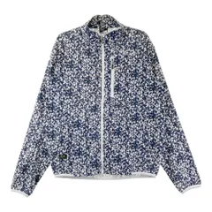 サイズ：L OAKLEY オークリー  長袖 ジップジャケット 袖ロゴ刺繍 総柄 ネイビー系 [240101494903] ゴルフウェア メンズ ストスト