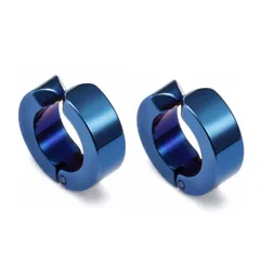 【数量限定】リング ノンホール フープ フェイク セット ピアス 2個 レディース 両耳 メンズ 銀 ユニセックス 黒 シルバー 男女兼用 ブラック バネ式 イヤリング スプリング イヤーカフ 挟むだけ フェイクピアス 簡単 (アロハモニ) 装着 ALOHAM