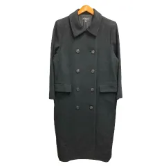 フォクシー　シルクコート 美品 フォクシー シルク トレンチコート ミドル ダブル アウター