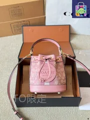 【今日特価】COACH Dempsey 14 ミニバケットバッグ-WTO輸入1