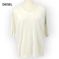 【新品】DIESEL Tシャツ 薄手 オフホワイト 定価8,800円 90%オフ 00S00I_0WADY_129