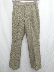 ◇ LOWRYS FARM ローリーズファーム 千鳥格子 スラックスパンツ サイズM ベージュ ブラック グリーン レディース P  【1407260014980】