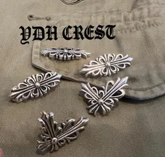 ★JHBZ　シルバーピンズ　花モチーフ＆クロスモチーフピンズ2個セット　刻印有り