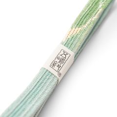 新品　夏用　江戸組紐　五嶋紐　帯締め　流線　黄緑