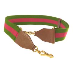 GUCCI グッチ ジャンボGG・ストラップのみ・ショルダー ストラップ/グリーン×レッド バッグアクセサリー/マルチカラー【♀】【A】【レディース】★■583980【中古】