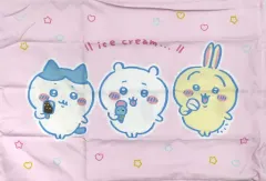 【中古】クッションカバー・ピローケース ちいかわ＆ハチワレ＆うさぎ(ピンク/アイス) 枕カバー 「ちいかわ なんか小さくてかわいいやつ×しまむら」