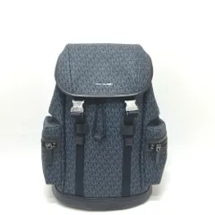 Michael Kors マイケルコース リュックサック MKロゴ PVC/レザー ネイビー