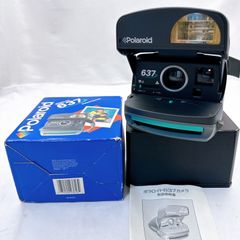 ポラロイド Polaroid 637 カメラ インスタントカメラ 通電未確認 ハンドストラップ破損あり その他外観良品 箱・説明書付き