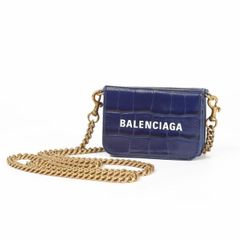 BALENCIAGA バレンシアガ 618145 1LRRM 4623 CASH チェーン ミニウォレット 財布