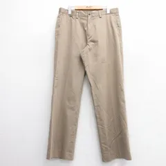 W33/古着 エディーバウアー パンツ メンズ コットン ベージュ系 カーキ 25apr14 中古 ボトムス ロング