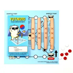 【数量限定】GEEKBEAR YUTNORI Board Game - Korean Board Game YUNNORI- Traditional Korean Folk Game with Yuts - Traditional Korean Family