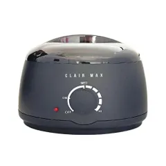 新品 clair ワックスウォーマー ワックス脱毛専用 ブラジリアンワックス 鼻毛脱毛 脱毛ワックス ワックスヒーター ワックス缶をそのままセットして使用できる 日本語説明書 & 12ヶ月付 ブラック