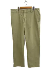 DICKIES (ディッキーズ) ワークパンツ スリムストレート T/C 古着 ユーズド メンズウェア ボトム パンツ 4ポケット 40相当 カーキ メンズ/004