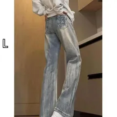 [L]春 コーデ メンズ 用 服 紳士服 アメリカン ストリート ストレート スリム ハイウエスト パンツ フレアジーンズ ライトニング 春秋  カジュアル 通勤スタイル 重ね着コーデ ゆったりシルエット 快適フィット 動きやすい デイリー