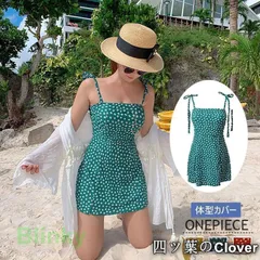 【美品・未使用新品】水着 レディース 体型カバー 水着 ワンピース型 ショートパンツ水着 サロベット 花柄リボン 小胸バンドゥ 水着 韓国風 40代 大人 スイムウェア ママ水着